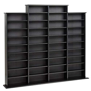 Prepac Quad Width Wall Storage Cabinet, Black
